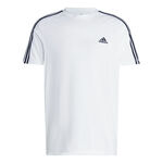 Vêtements De Tennis adidas Essentials Single Jersey 3-Stripes T-Shirt